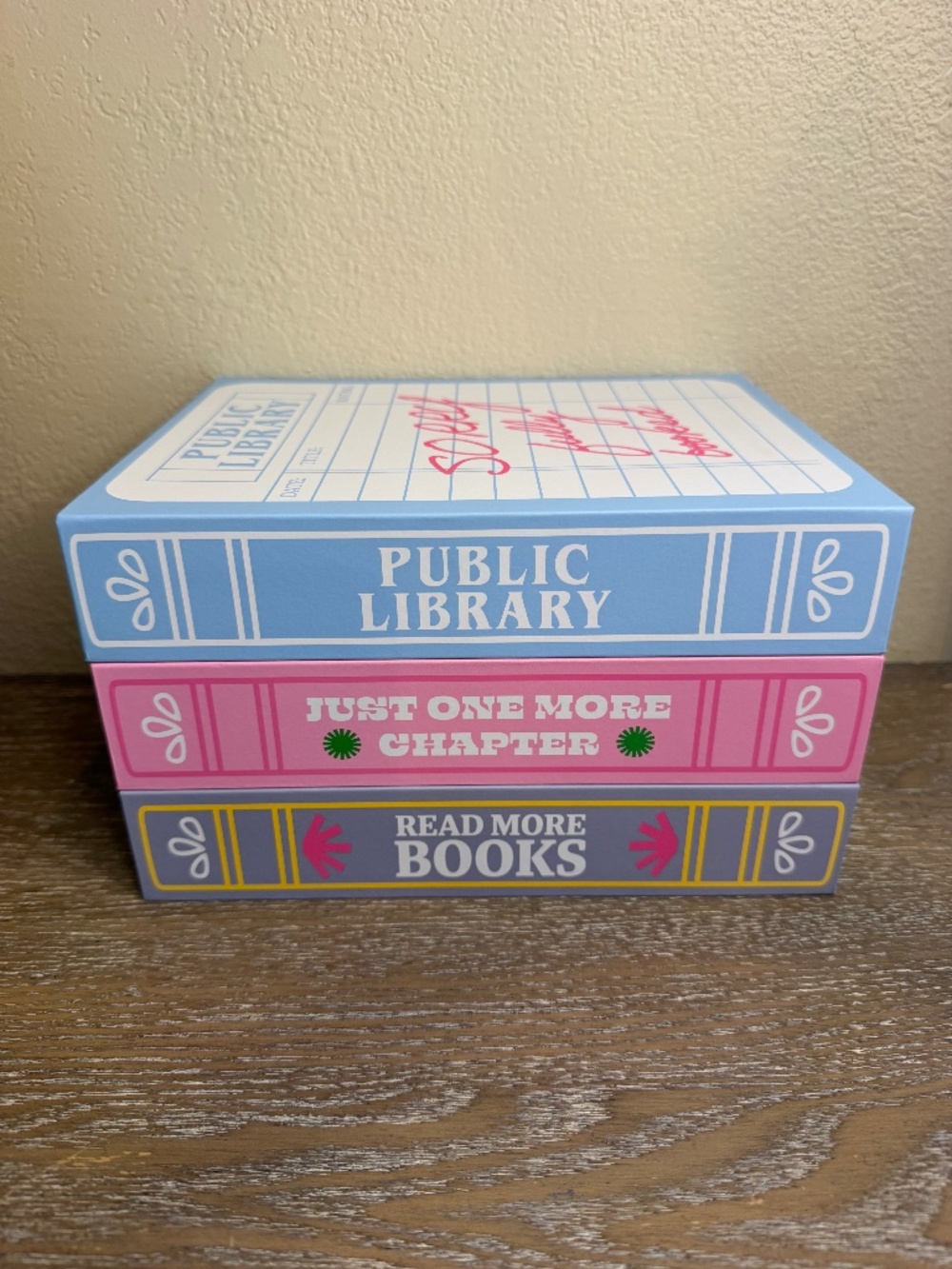 Target Bullseye Playground Decorative Book Storage Complete Set of 3